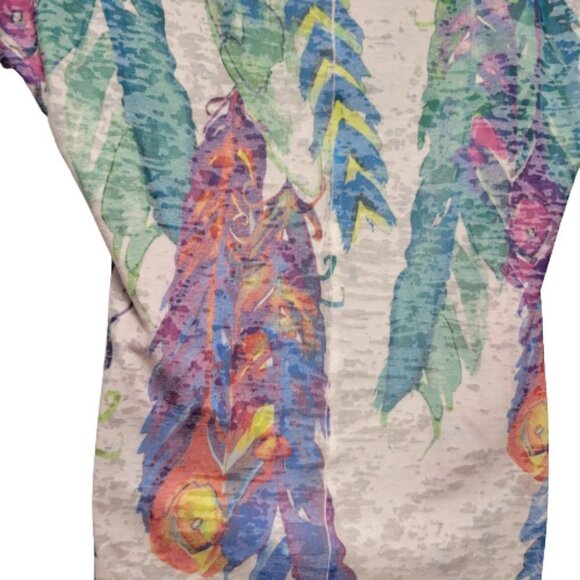 Floral Print Lightweight Blouse Top  Size L - Picture 4 of 10